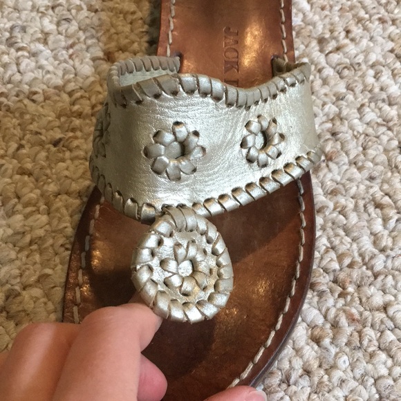 Jack Rogers gold sandals - Picture 2 of 3
